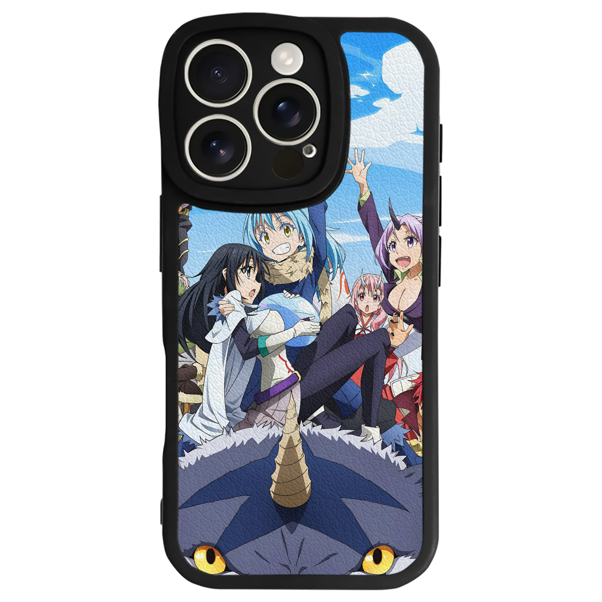 （画像用） 転スラ Regarding Reincarnated to Slime 【iPhone 16シリーズ対応】シリコンスマホケース（レザー調） 材質：シリコン